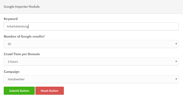 keyword-modul von phatspider