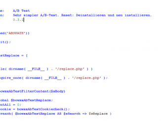 PHP Code für A/B Test
