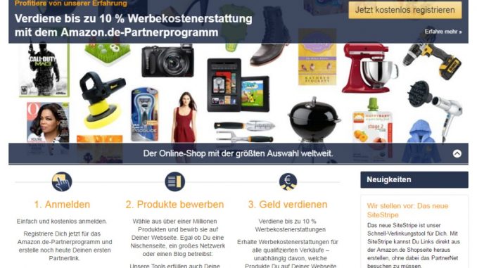 Neues Amazon Partnernet